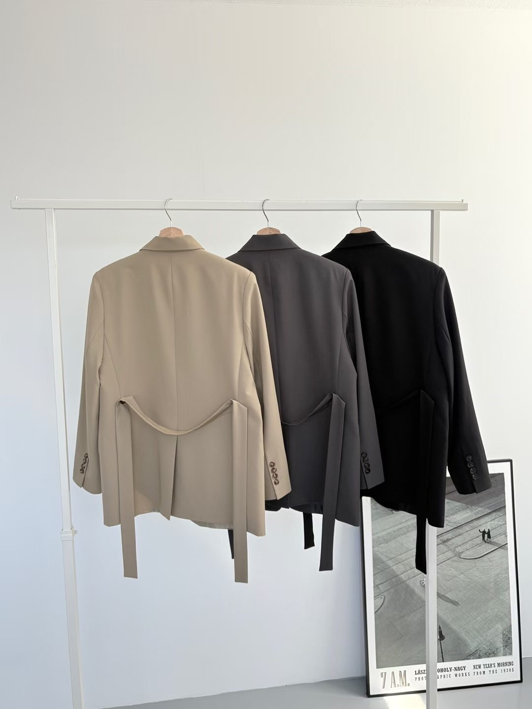 PLACE韓國直郵女裝新品熱賣人氣時尚職業推薦真品夾克含腰帶PLACE夾克