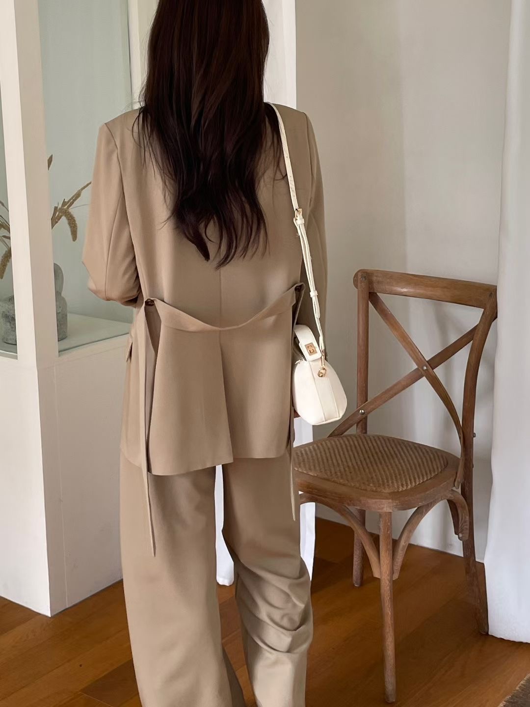 PLACE韓國直郵女裝新品熱賣人氣時尚職業推薦真品夾克含腰帶PLACE夾克