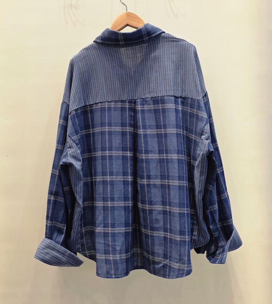 THE IN-더인-T韓國直郵女裝新款26春夏襯衫蕾絲衫格紋THE IN襯衫/蕾絲衫