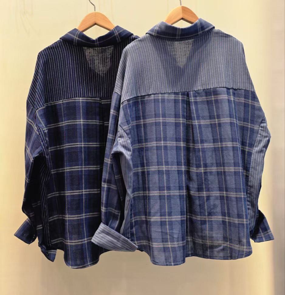 THE IN-더인-T韓國直郵女裝新款26春夏襯衫蕾絲衫格紋THE IN襯衫/蕾絲衫