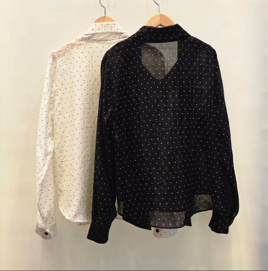 THE IN-더인-T韓國直郵女裝新品職業推薦襯衫蕾絲衫系帶THE IN襯衫/蕾絲衫