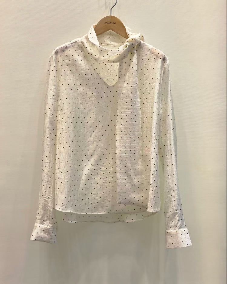 THE IN-더인-T韓國直郵女裝新品職業推薦襯衫蕾絲衫系帶THE IN襯衫/蕾絲衫圖色1