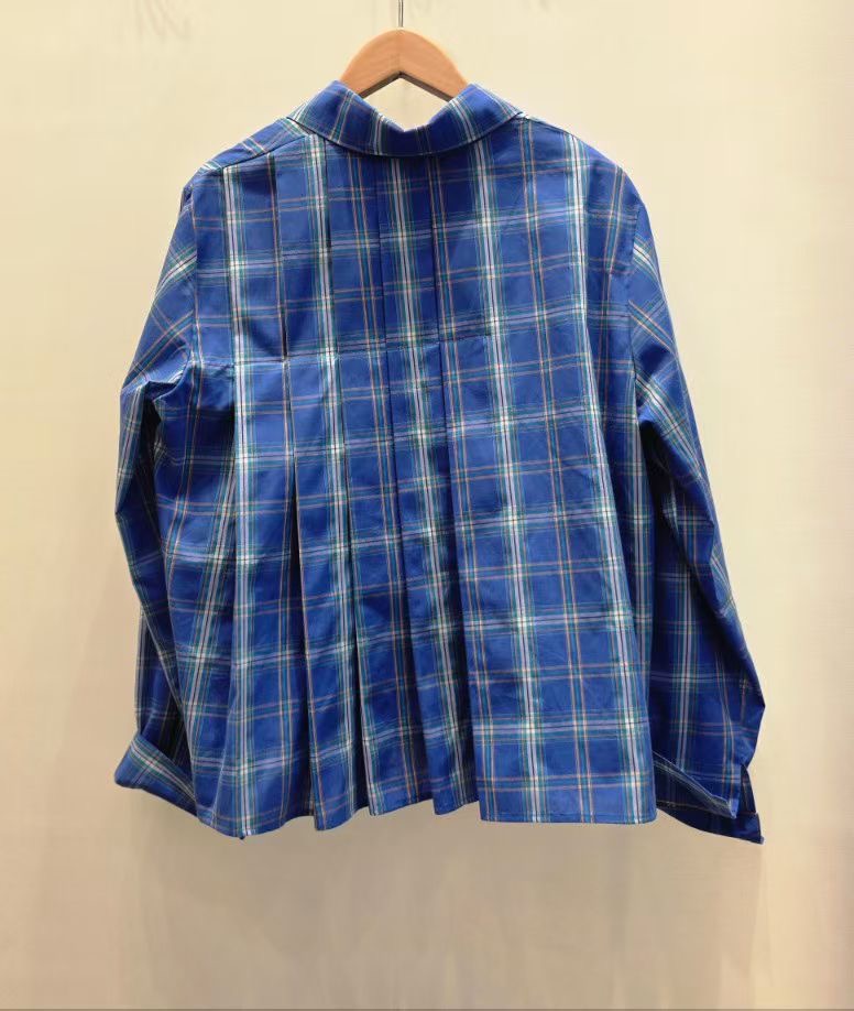 THE IN-더인-T東大門實拍女士新款人氣襯衫蕾絲衫格子THE IN襯衫/蕾絲衫