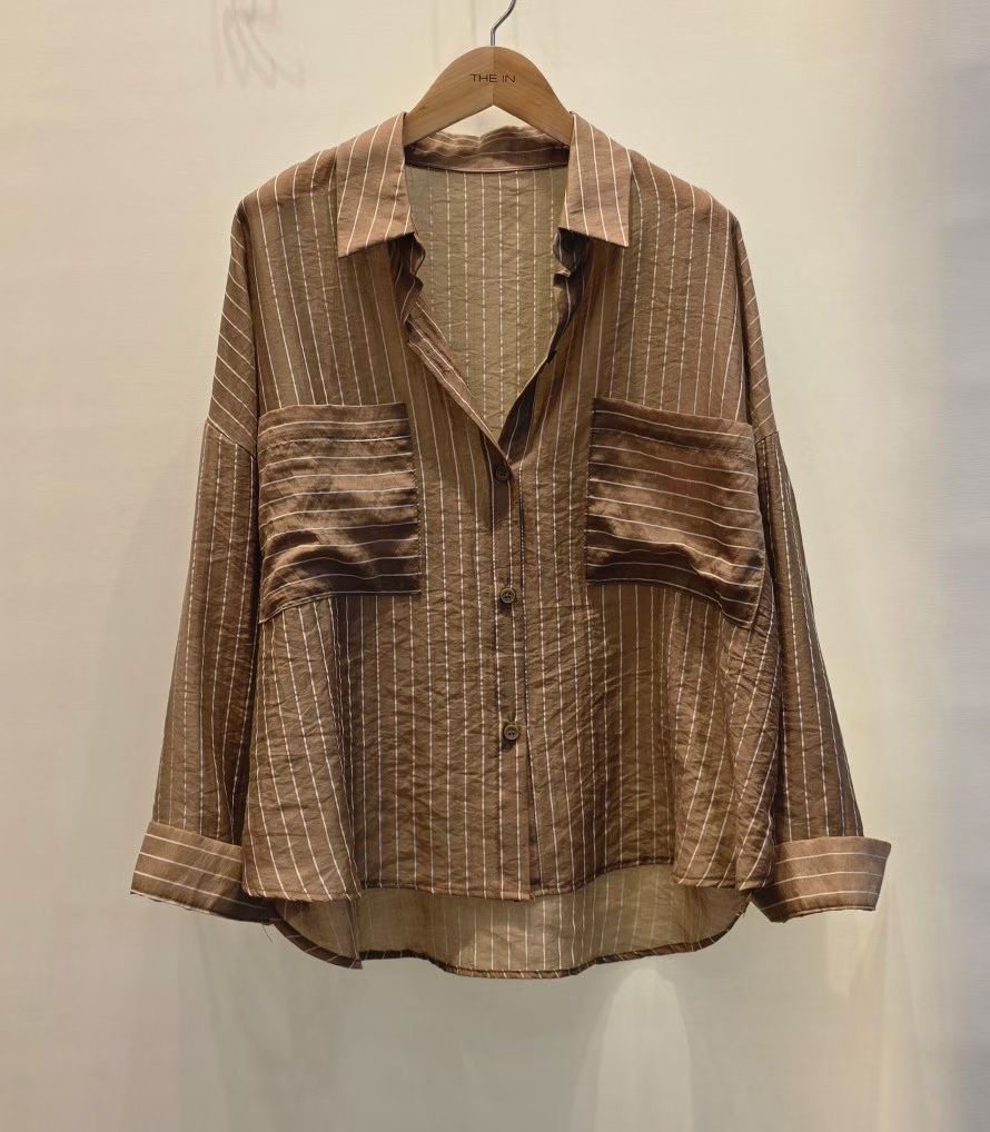 THE IN-더인-T韓國直郵女士新品熱賣休閑人氣襯衫蕾絲衫THE IN襯衫/蕾絲衫圖色1