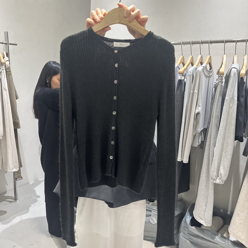 OVU東大門直郵女士新品職業時尚推薦26春夏針織衫開衫羅紋OVU針織衫圖色3