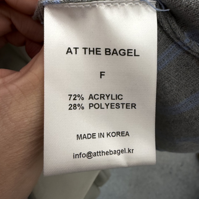 AT THE BAGEL韓國直郵女士新款休閑26春夏職業推薦針織衫AT THE BAGEL針織衫