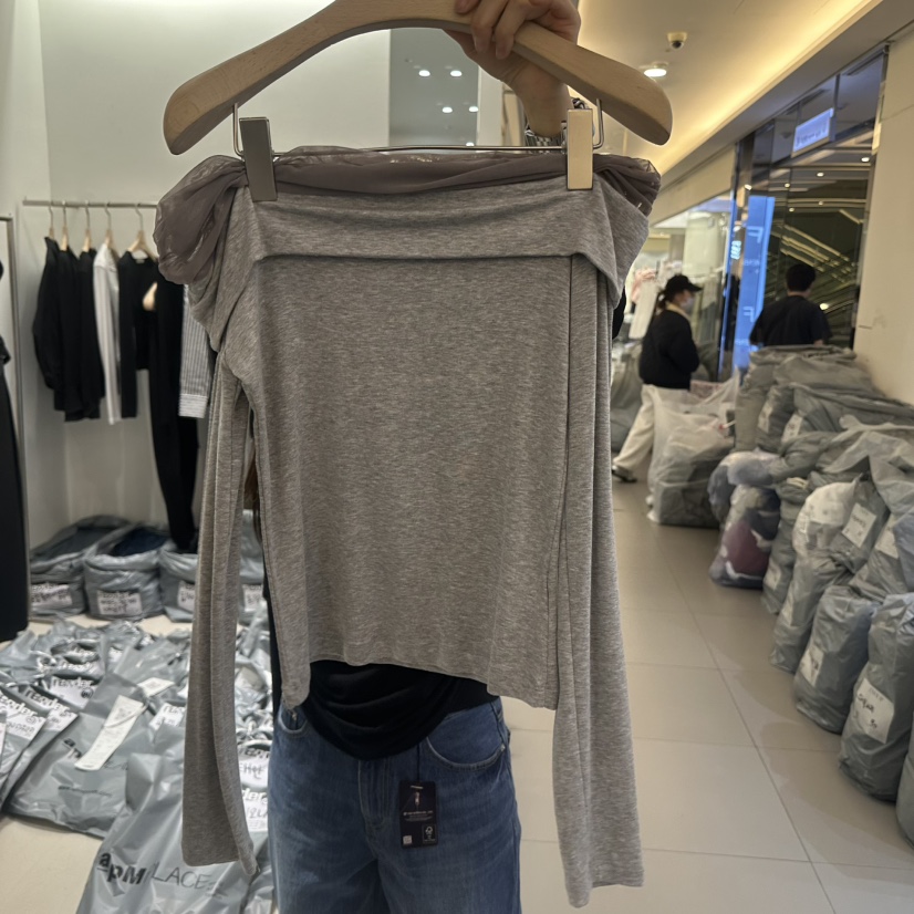 RENDER韓國代購女士新品熱賣推薦人氣休閑26春夏長袖T恤透明RENDER長袖T恤圖色3