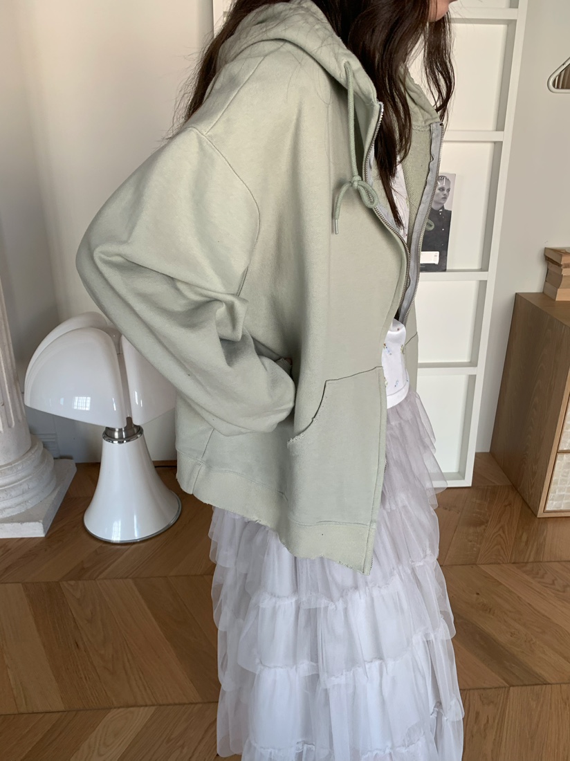 PEBBLE東大門實拍女士新品職業時尚真品夾克連帽衫拉鏈復古PEBBLE夾克