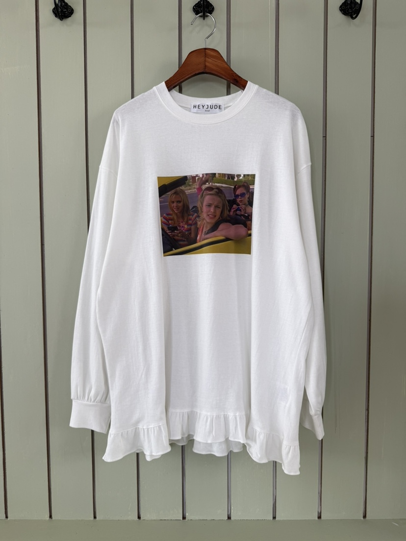 HEYJUDE東大門直郵女士新款真品時尚推薦26春夏長袖T恤復古HEYJUDE長袖T恤圖色1