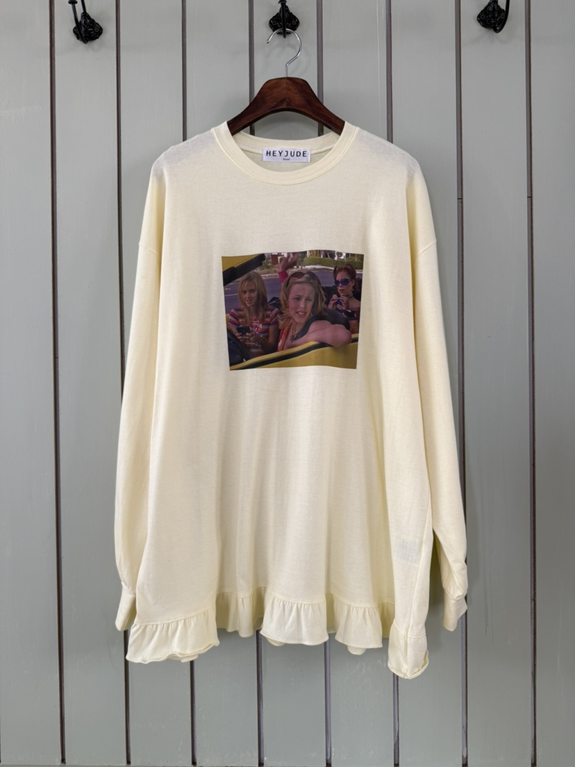 HEYJUDE東大門直郵女士新款真品時尚推薦26春夏長袖T恤復古HEYJUDE長袖T恤圖色4