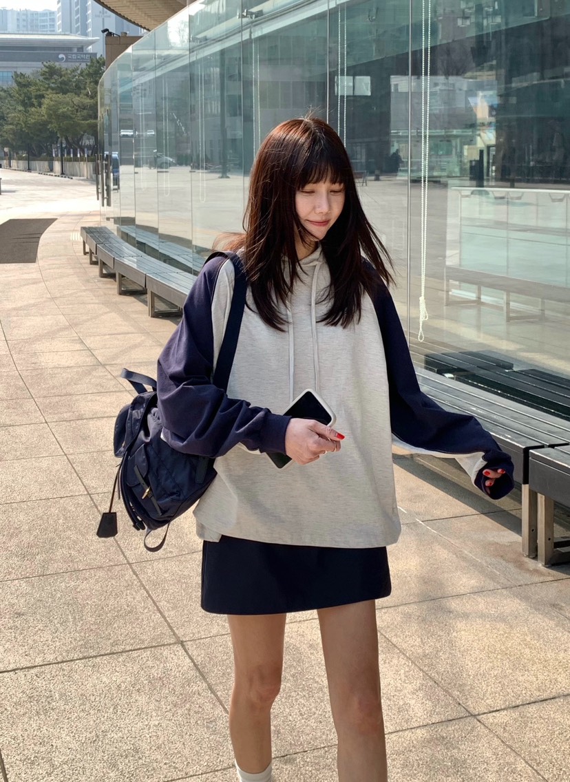 COURGETTE東大門直郵女士新品26春夏真品推薦休閑衛衣連帽衫COURGETTE衛衣