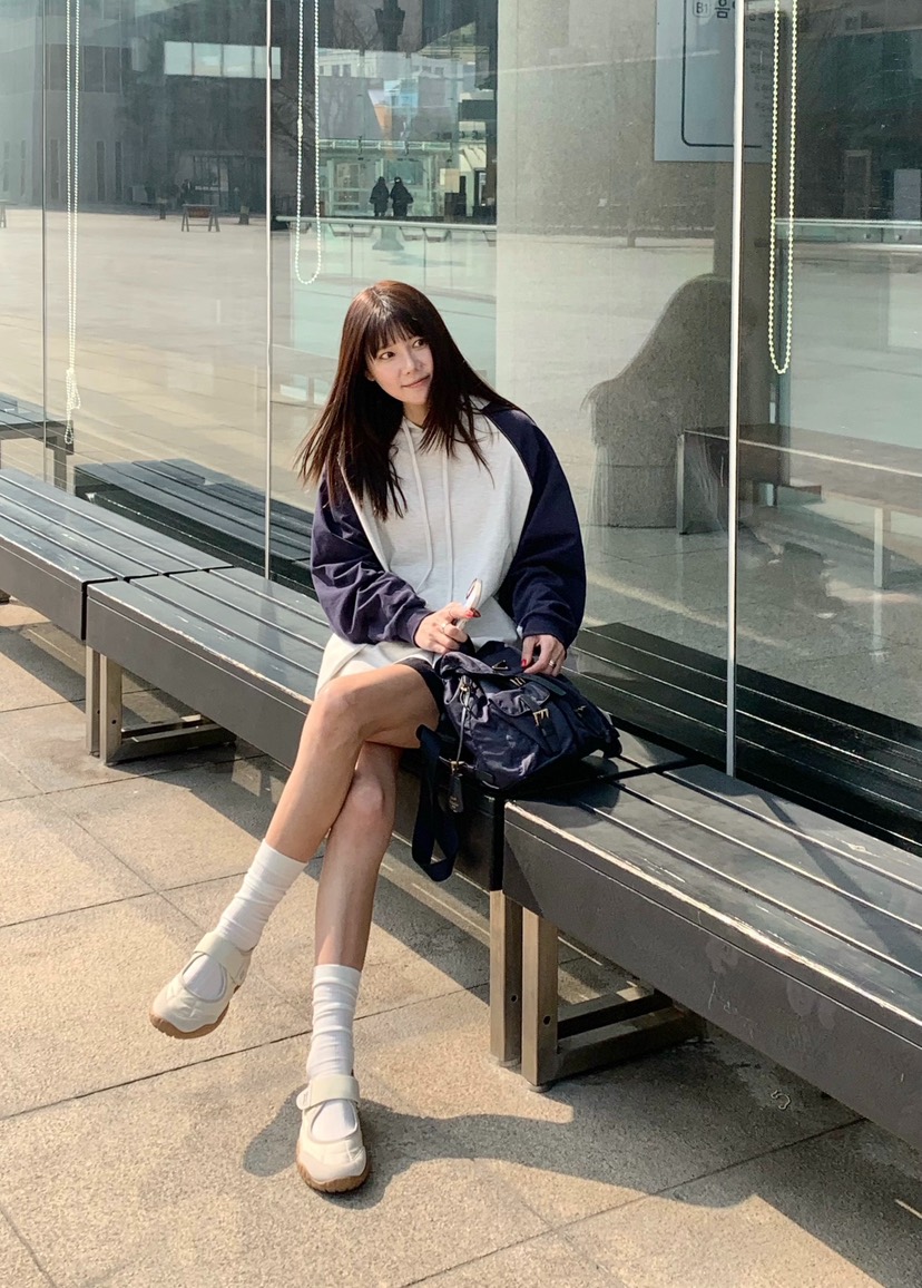 COURGETTE東大門直郵女士新品26春夏真品推薦休閑衛衣連帽衫COURGETTE衛衣