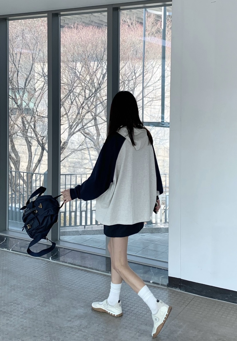 COURGETTE東大門直郵女士新品26春夏真品推薦休閑衛衣連帽衫COURGETTE衛衣