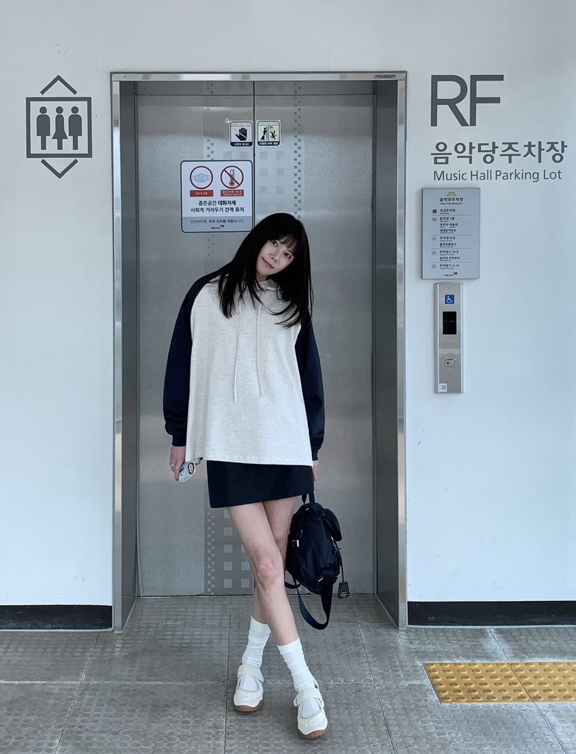 COURGETTE東大門直郵女士新品26春夏真品推薦休閑衛衣連帽衫COURGETTE衛衣