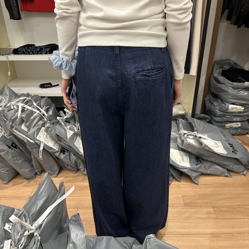 MUYBIEN韓國代購女士新品休閑熱賣推薦時尚26春夏職業牛仔褲MUYBIEN牛仔褲