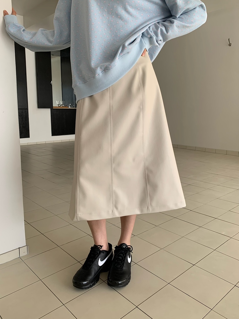 LOVE MY SANTA韓國代購女士新品26春夏推薦人氣長裙皮革Santa/LOVE MY SANTA長裙圖色1