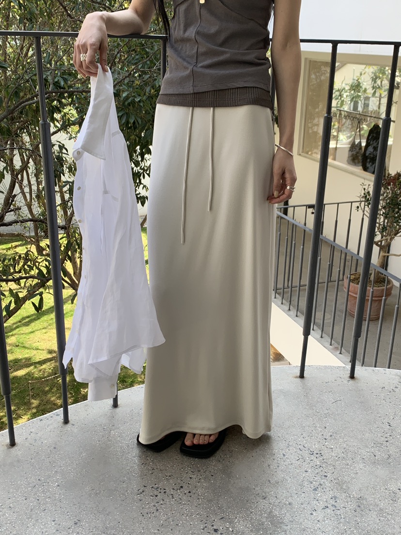 B_GARDER韓國直郵女裝新款熱賣職業推薦真品26春夏長裙超長B.GARDER長裙