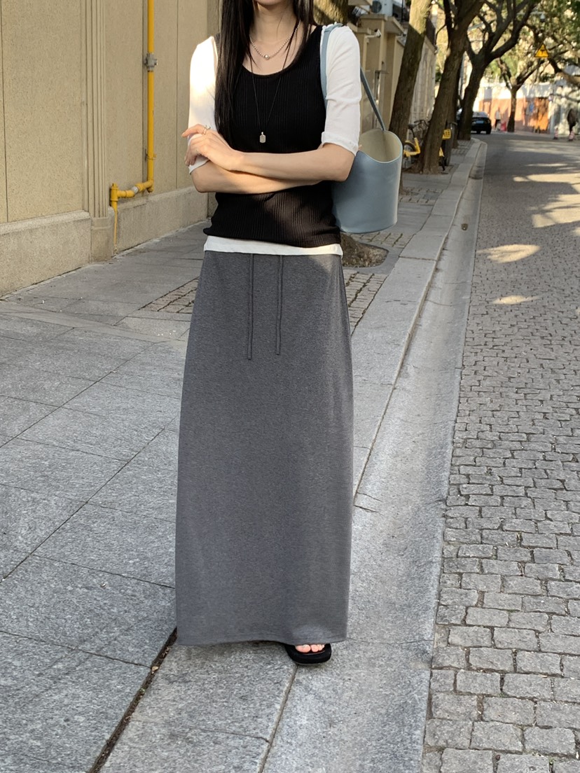 B_GARDER韓國直郵女裝新款熱賣職業推薦真品26春夏長裙超長B.GARDER長裙