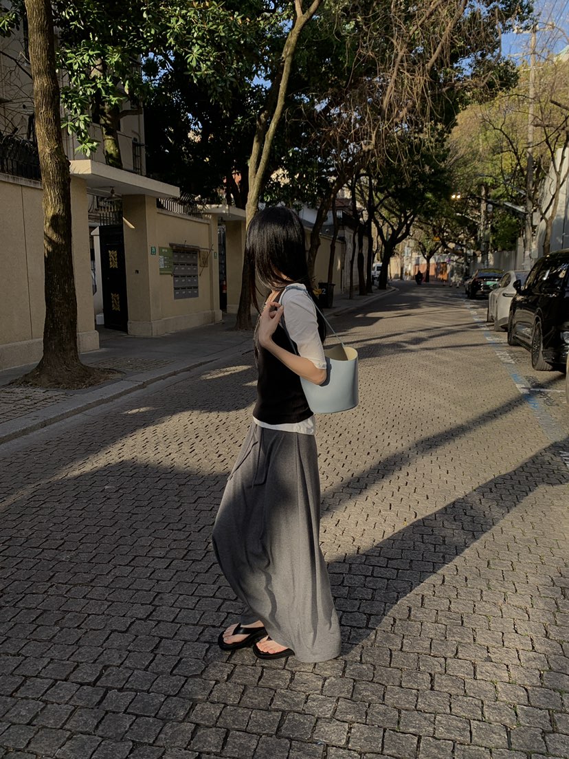 B_GARDER韓國直郵女裝新款熱賣職業推薦真品26春夏長裙超長B.GARDER長裙