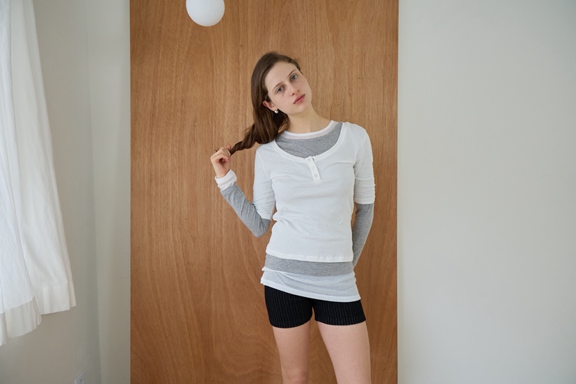 B_GARDER韓國代購女裝新品休閑推薦熱賣真品時尚26春夏T恤B.GARDERT恤