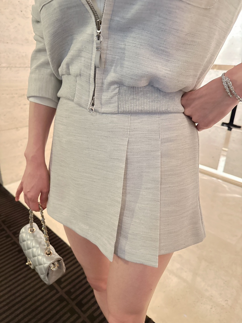 LAFFINE-P韓國直郵女裝新款26春夏時尚推薦職業休閑裙褲LAFFINE-P裙褲圖色2灰色