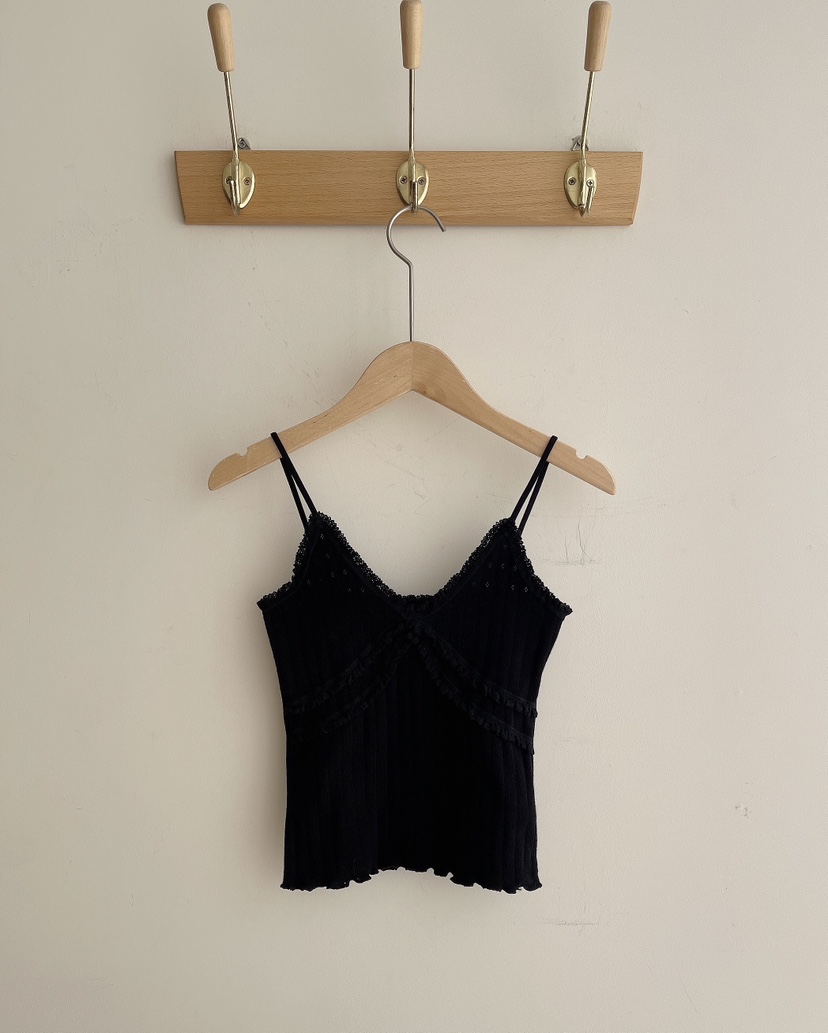 MINIQUEENS韓國代購女士新款26春夏熱賣推薦吊帶背心蕾絲MINIQUEENS吊帶/背心圖色4