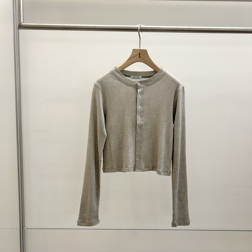 HEHR東大門直郵女士新品職業真品人氣熱賣時尚休閑長袖T恤hehr-AUTOMNE長袖T恤圖色2