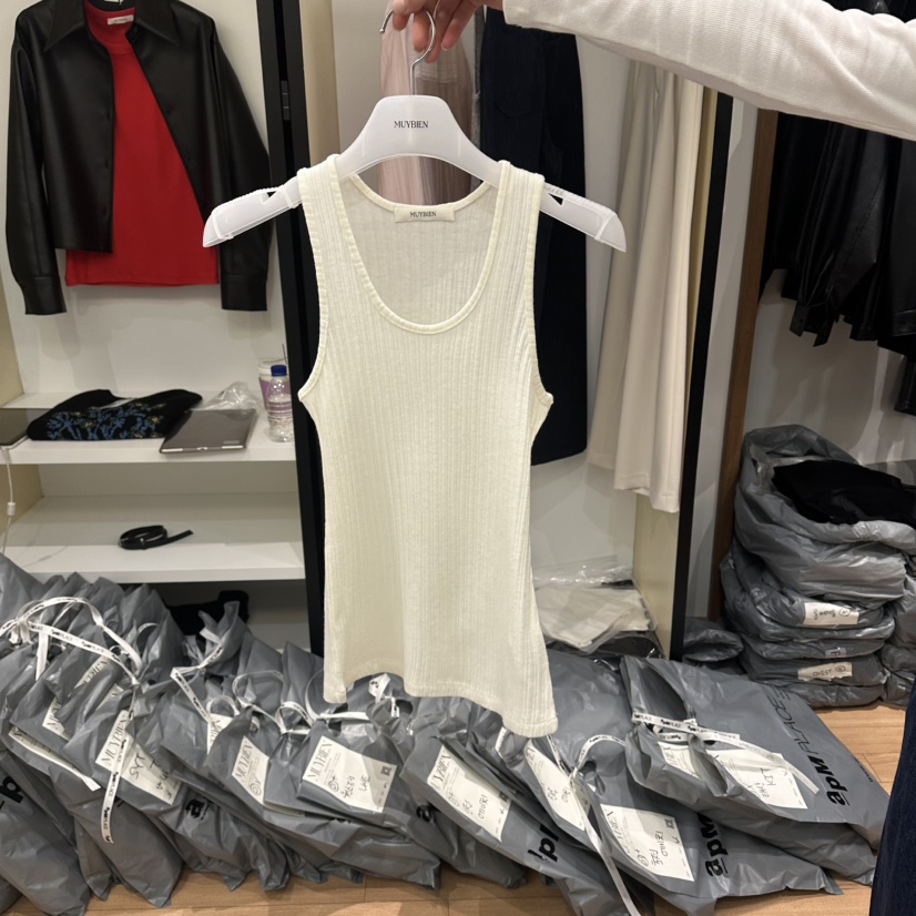 MUYBIEN韓國代購女士新款真品休閑人氣26春夏推薦吊帶背心MUYBIEN吊帶/背心圖色1