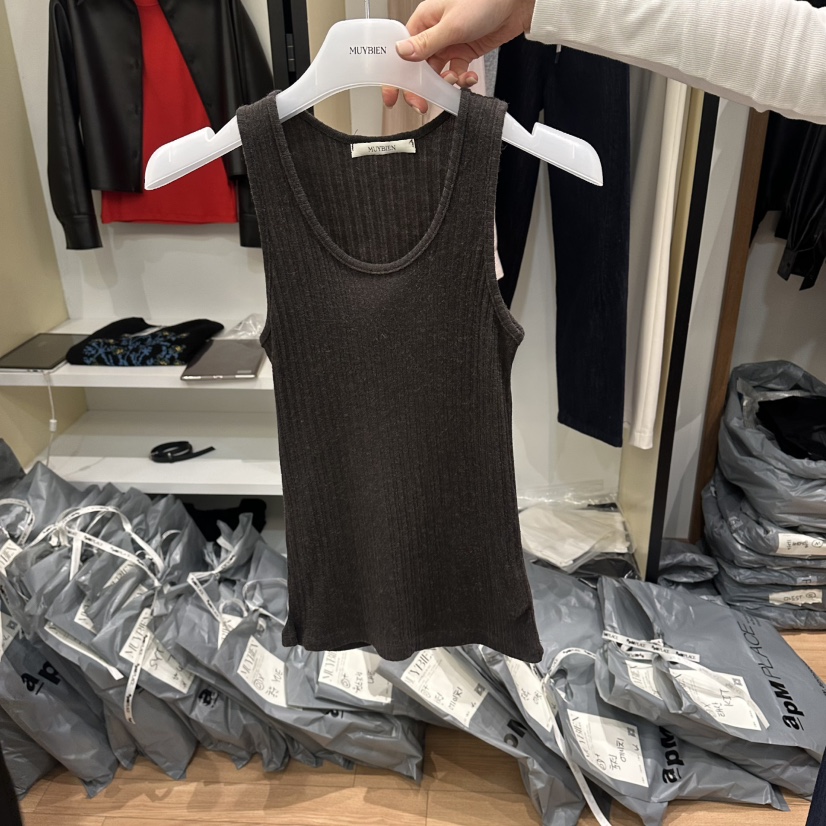 MUYBIEN韓國代購女士新款真品休閑人氣26春夏推薦吊帶背心MUYBIEN吊帶/背心圖色3