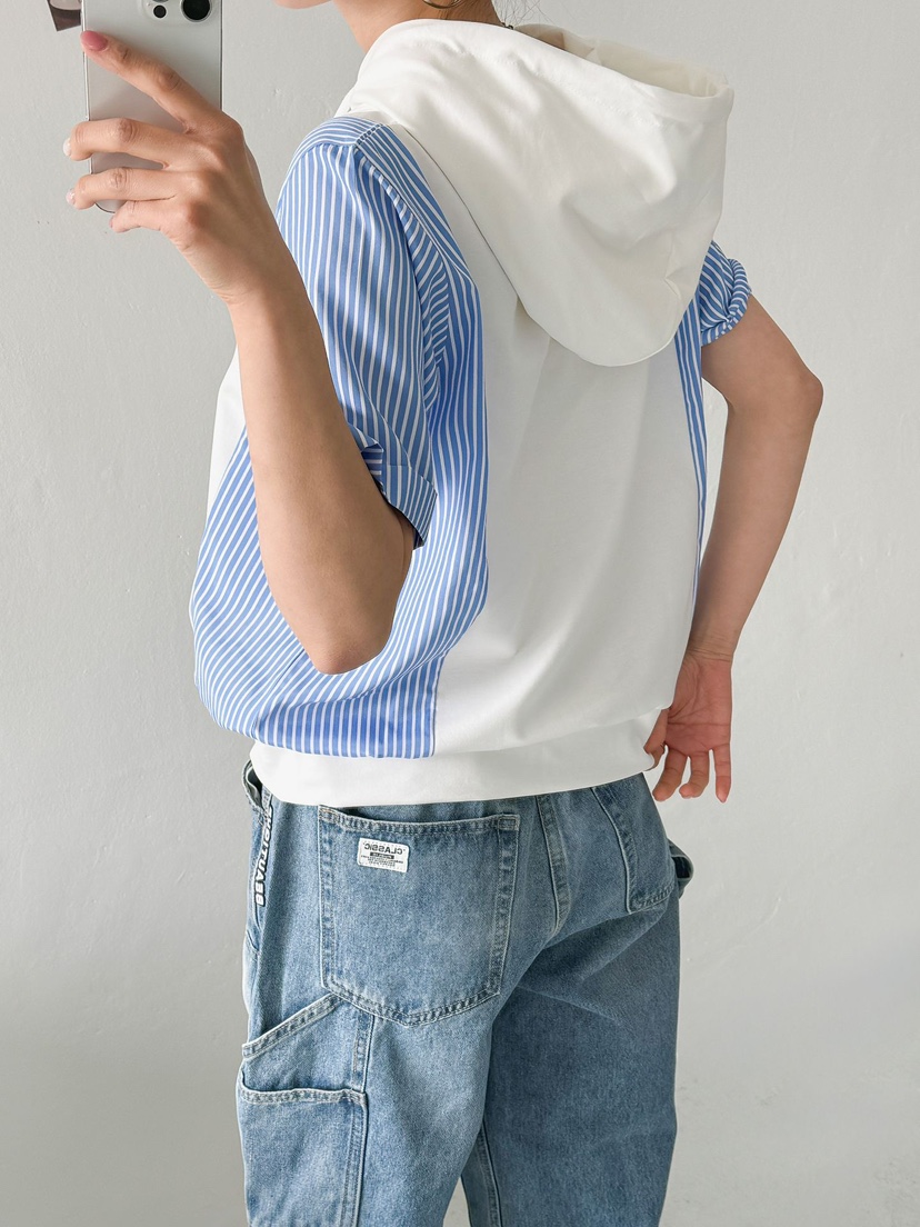 IAAN東大門代購女裝新品26春夏人氣熱賣休閑時尚T恤連帽衫iaAnT恤