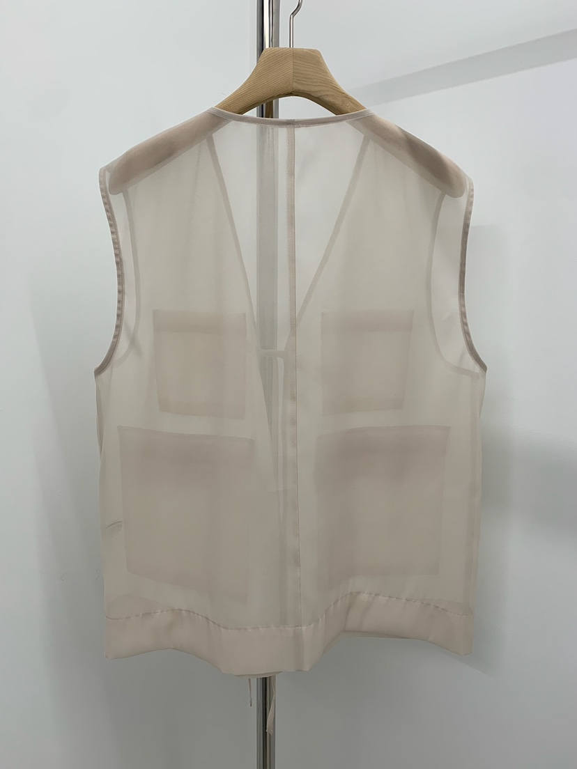 LOVE MY SANTA東大門直郵女士新品職業熱賣馬甲口袋透明Santa/LOVE MY SANTA馬甲