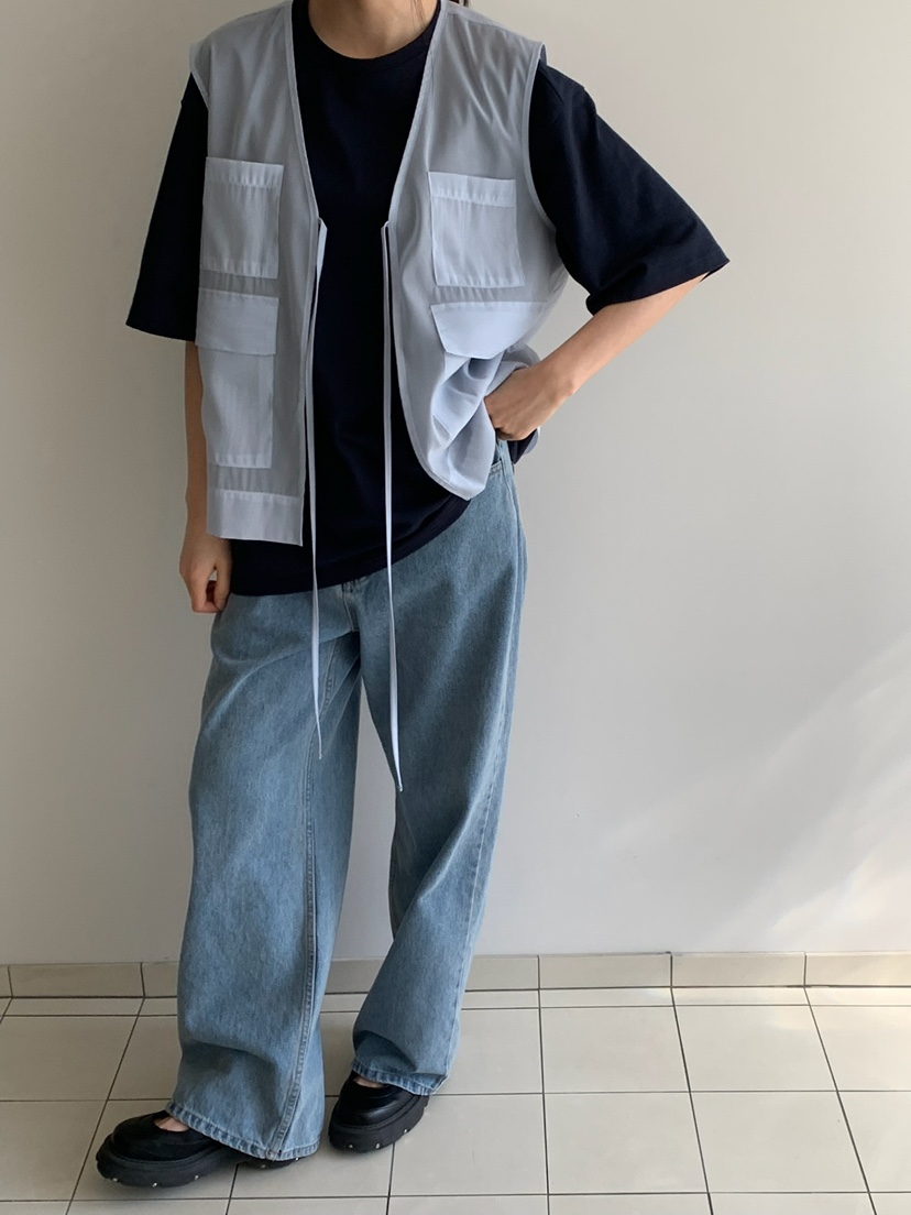 LOVE MY SANTA東大門直郵女士新品職業熱賣馬甲口袋透明Santa/LOVE MY SANTA馬甲圖色2