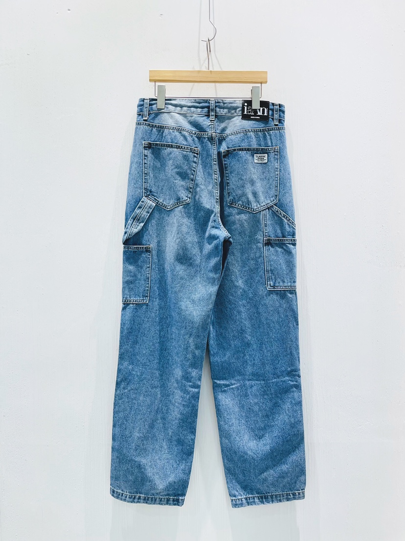 IAAN東大門代購女裝新品職業時尚26春夏真品人氣休閑牛仔褲iaAn牛仔褲