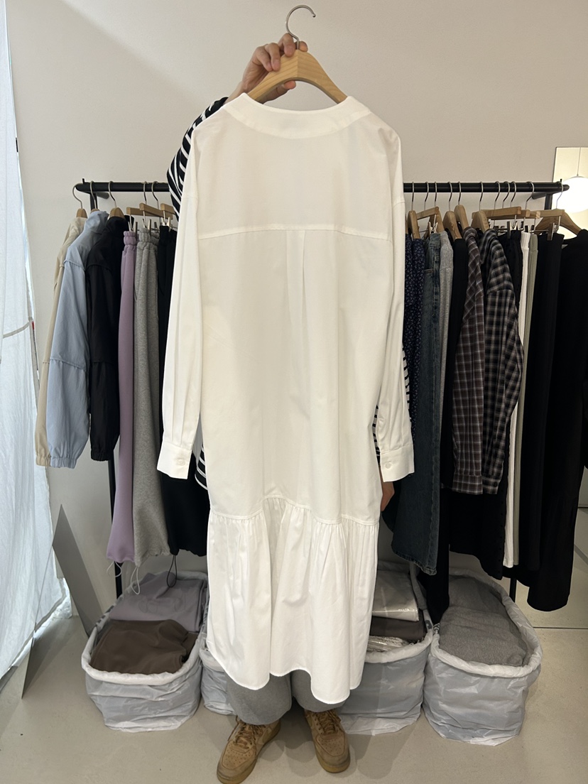 AS THOUGHT韓國直郵女士新款推薦時尚職業26春夏連衣裙褶皺AS THOUGHT連衣裙