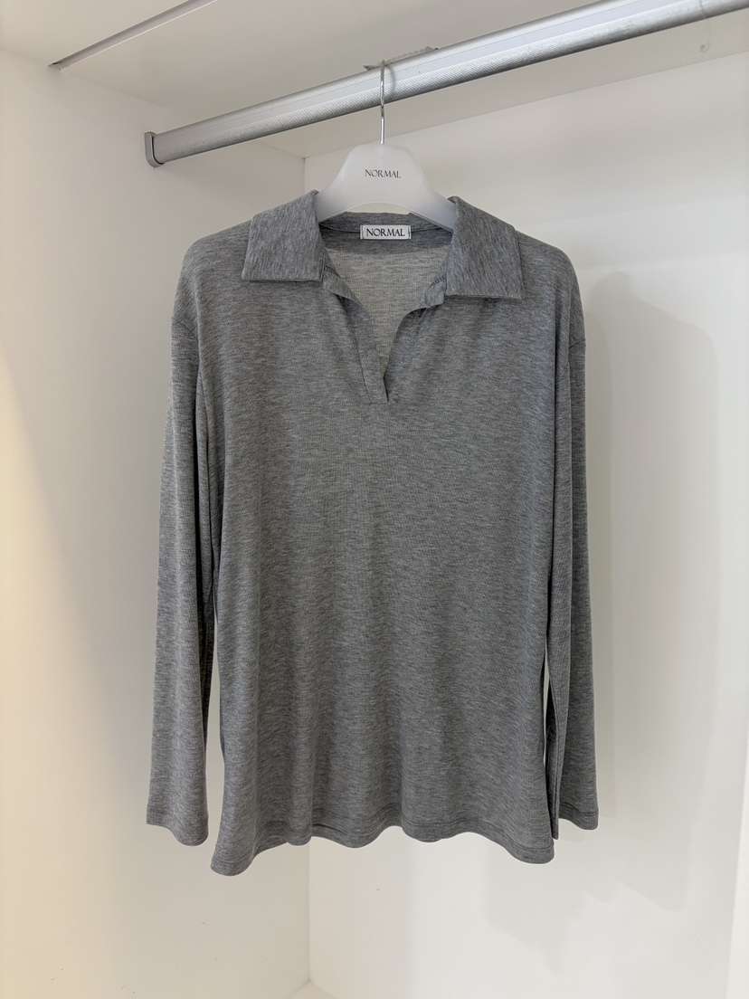 NORMAL韓國直郵女士新款26春夏休閑時尚真品人氣職業長袖T恤NORMAL長袖T恤圖色4