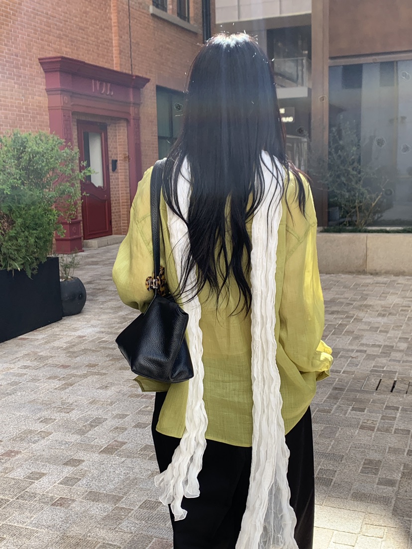 B_GARDER東大門直郵女士新品推薦人氣休閑襯衫蕾絲衫亞麻B.GARDER襯衫/蕾絲衫