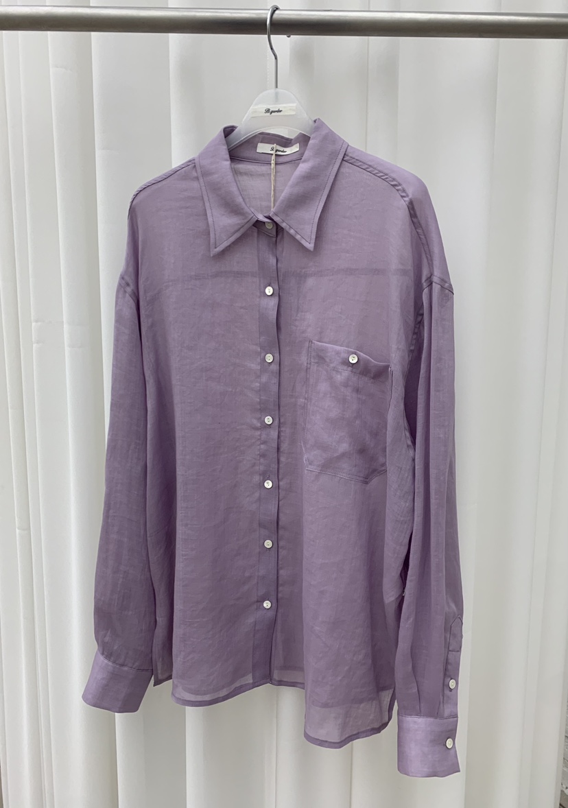 B_GARDER東大門直郵女士新品推薦人氣休閑襯衫蕾絲衫亞麻B.GARDER襯衫/蕾絲衫圖色3