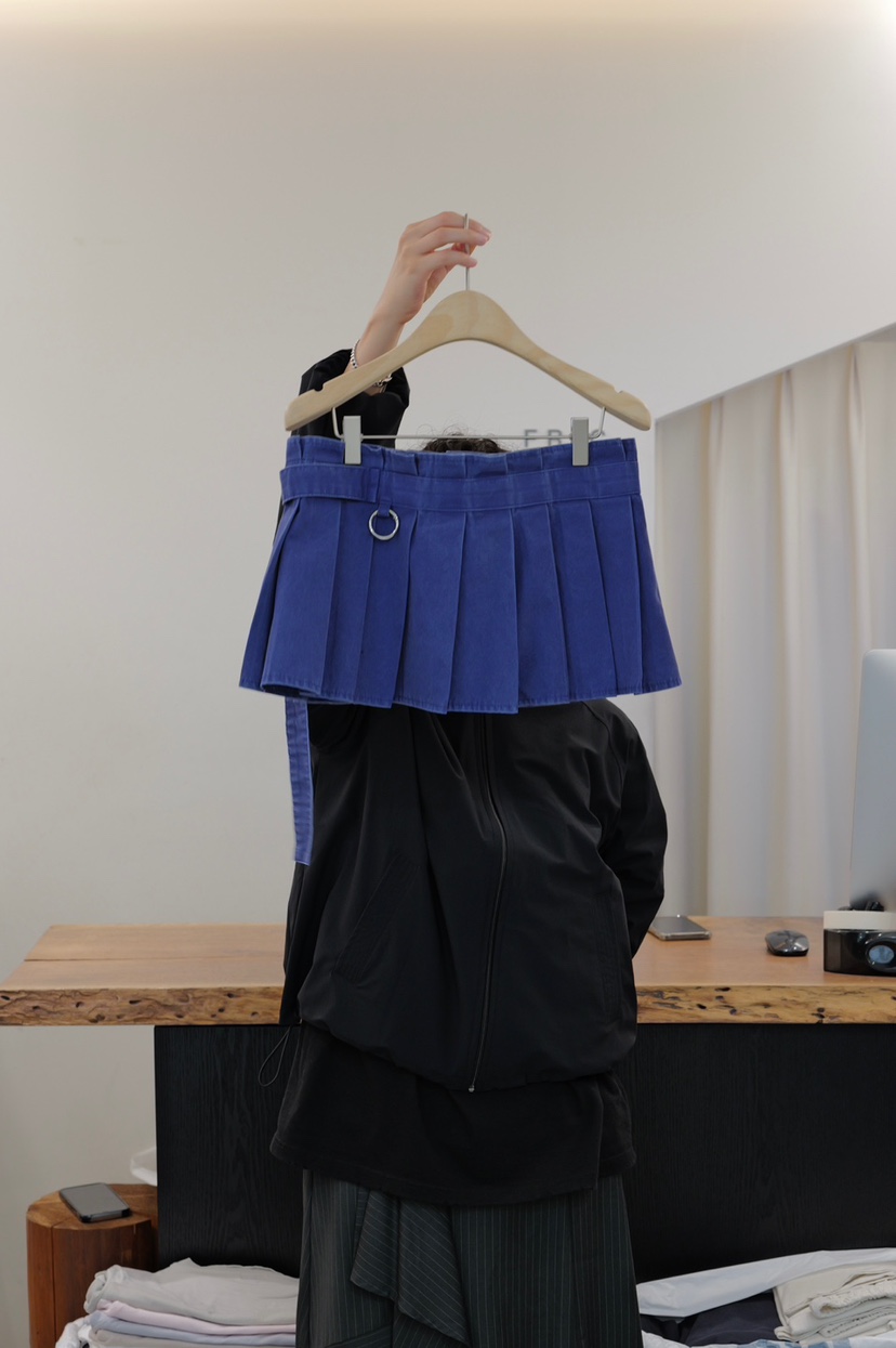 FRIC東大門代購女裝新款推薦職業人氣熱賣真品短裙帆布棉FRIC短裙