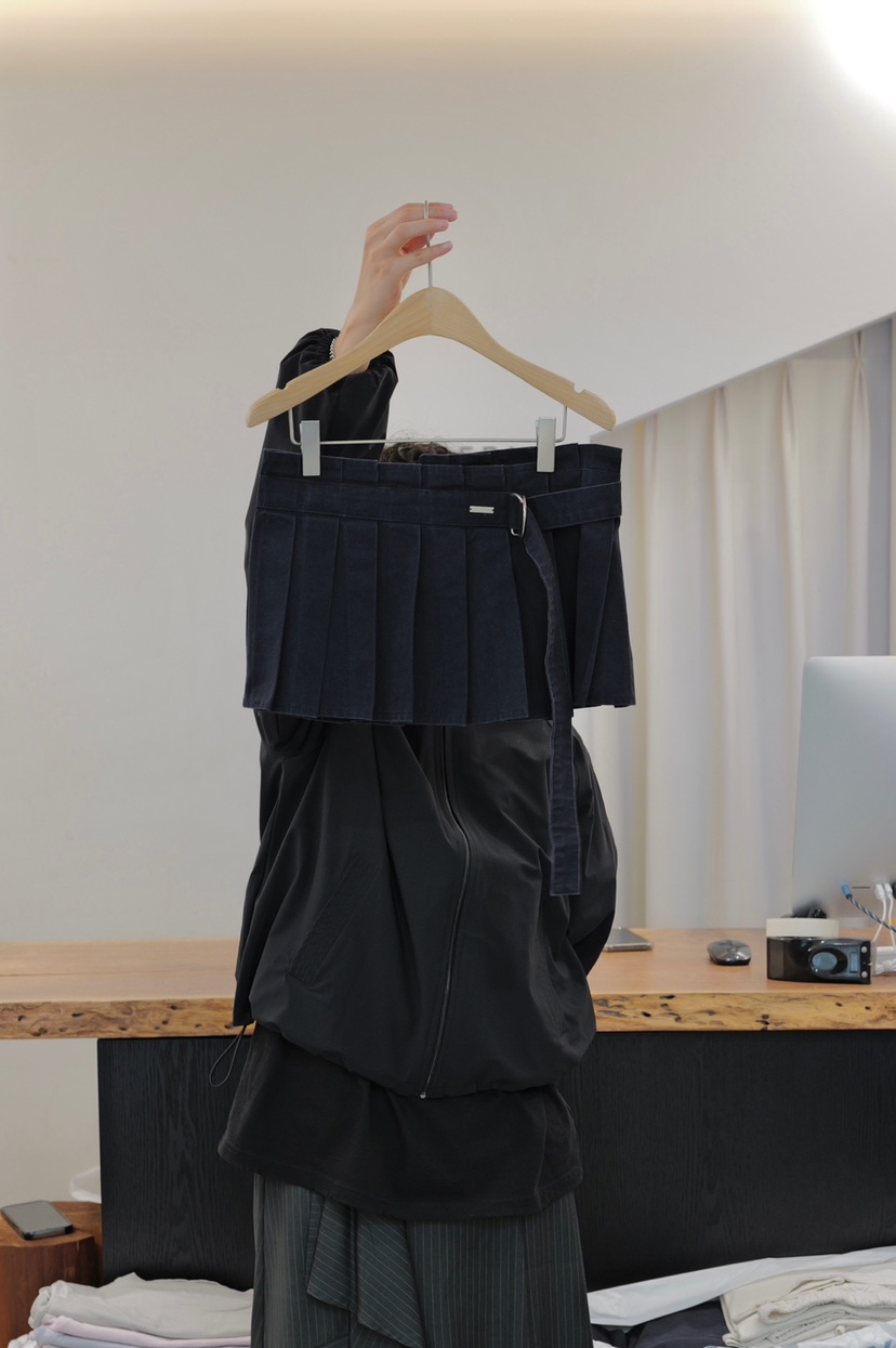 FRIC東大門代購女裝新款推薦職業人氣熱賣真品短裙帆布棉FRIC短裙圖色2