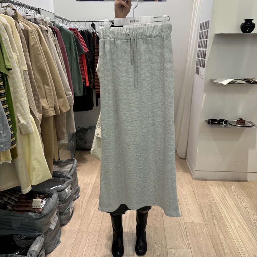 REIRAI東大門直郵女士新品推薦休閑真品時尚熱賣長裙華夫格Reirai長裙圖色1