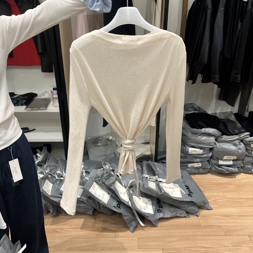 MUYBIEN東大門實拍女裝新款休閑熱賣時尚人氣推薦職業針織衫MUYBIEN針織衫