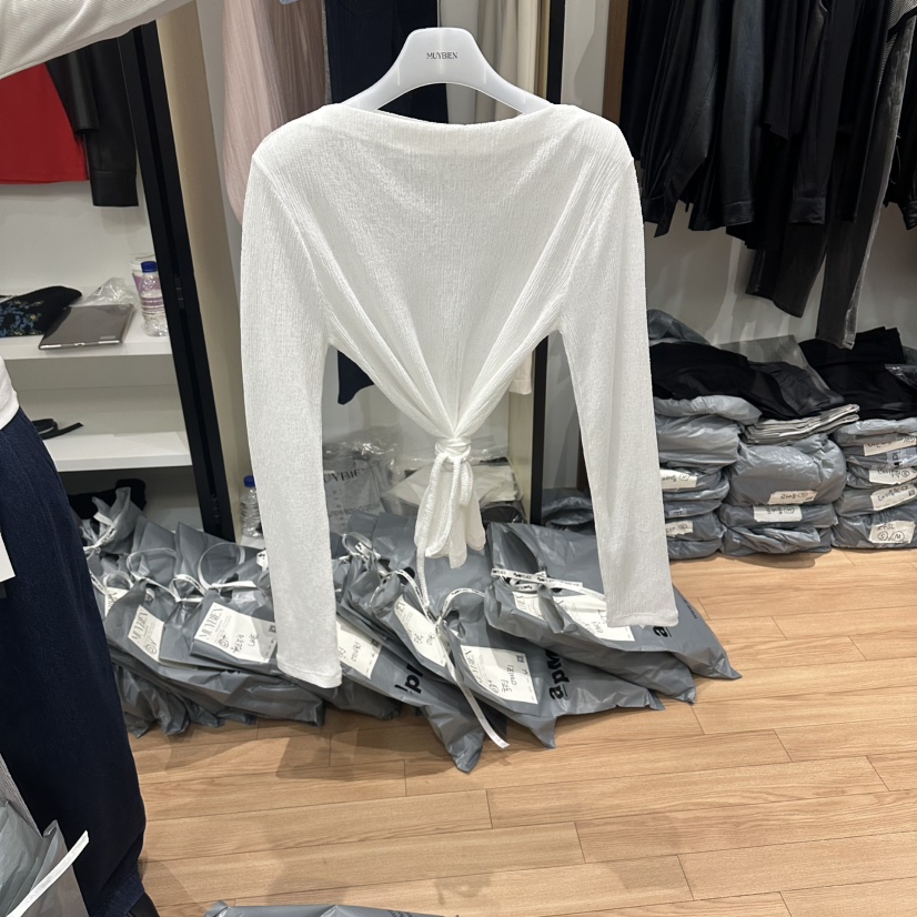 MUYBIEN東大門實拍女裝新款休閑熱賣時尚人氣推薦職業針織衫MUYBIEN針織衫圖色1