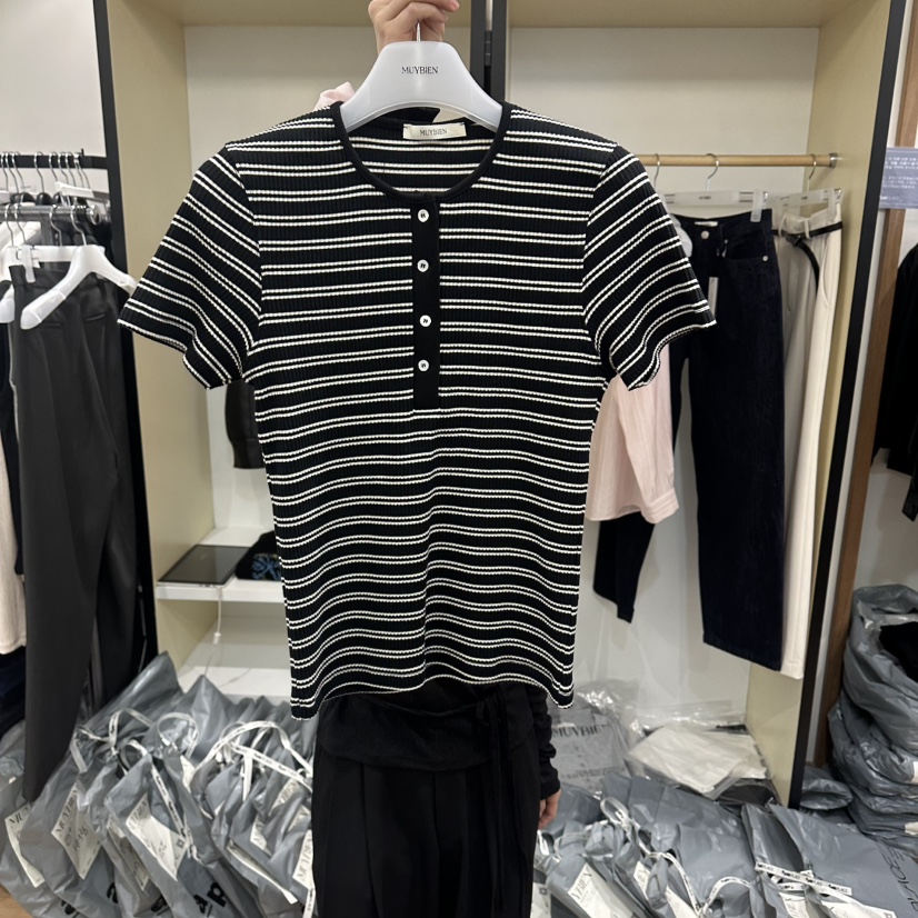 MUYBIEN韓國代購女裝新款休閑職業熱賣真品人氣時尚針織衫MUYBIEN針織衫圖色2