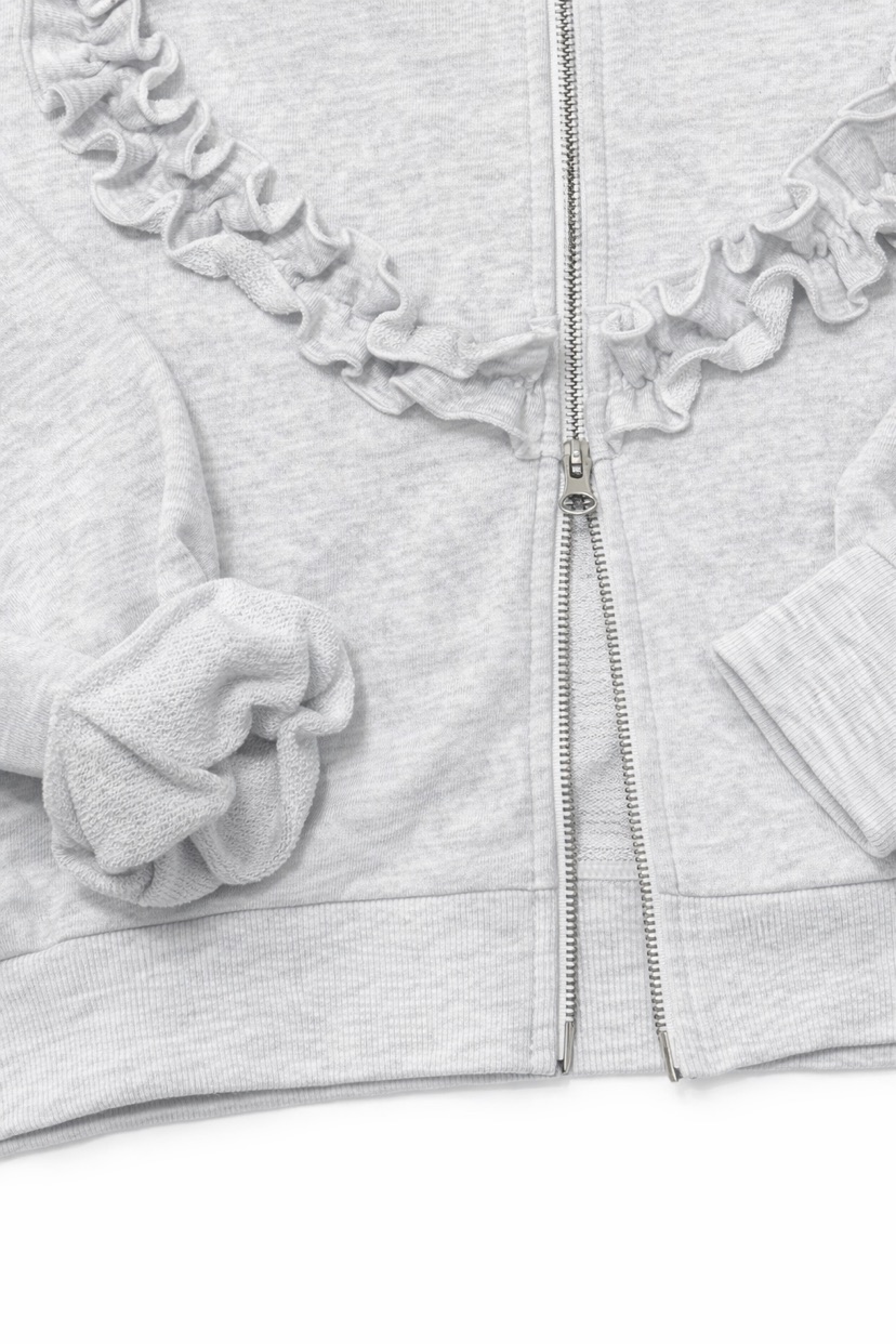 HEXX東大門代購女士新款職業休閑熱賣推薦夾克荷葉邊拉鏈THE HEXX夾克