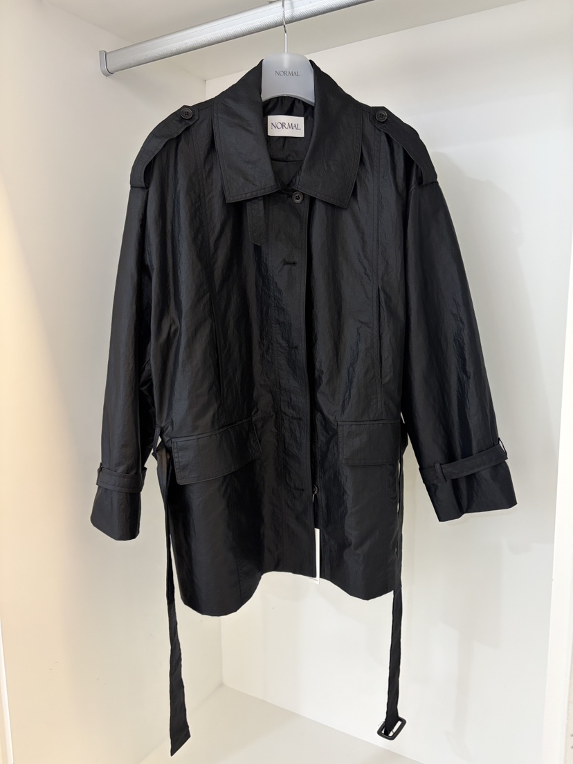 NORMAL東大門代購女士新品熱賣人氣26春夏時尚夾克含腰帶NORMAL夾克圖色2