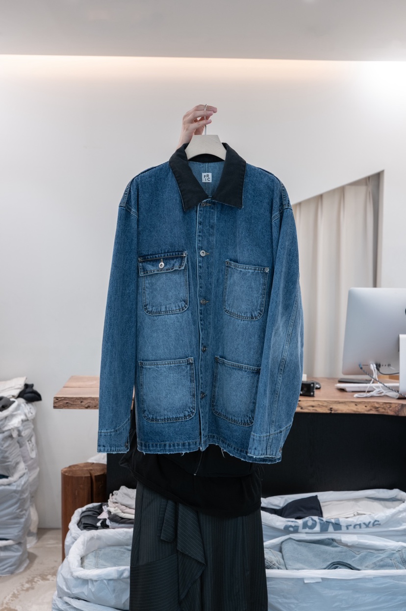 FRIC韓國代購女裝新品熱賣推薦時尚職業休閑真品夾克口袋FRIC夾克圖色1