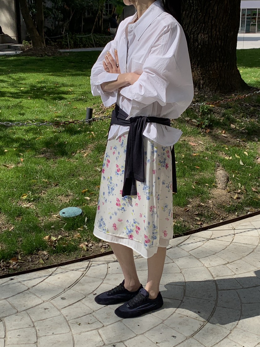 B_GARDER東大門代購女士新品時尚休閑真品半身裙中短裙花朵B.GARDER半身裙/中短裙