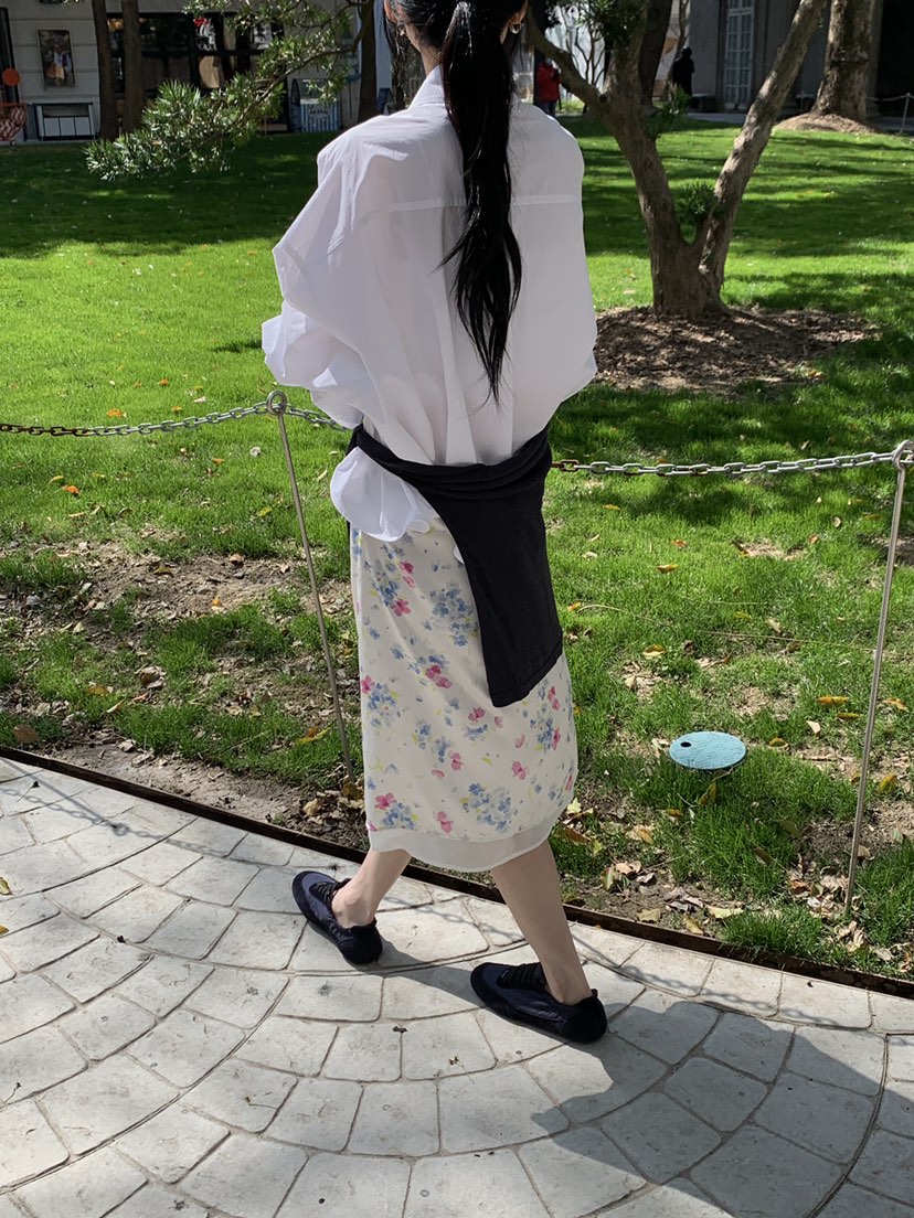 B_GARDER東大門代購女士新品時尚休閑真品半身裙中短裙花朵B.GARDER半身裙/中短裙