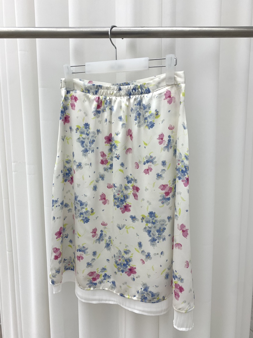 B_GARDER東大門代購女士新品時尚休閑真品半身裙中短裙花朵B.GARDER半身裙/中短裙