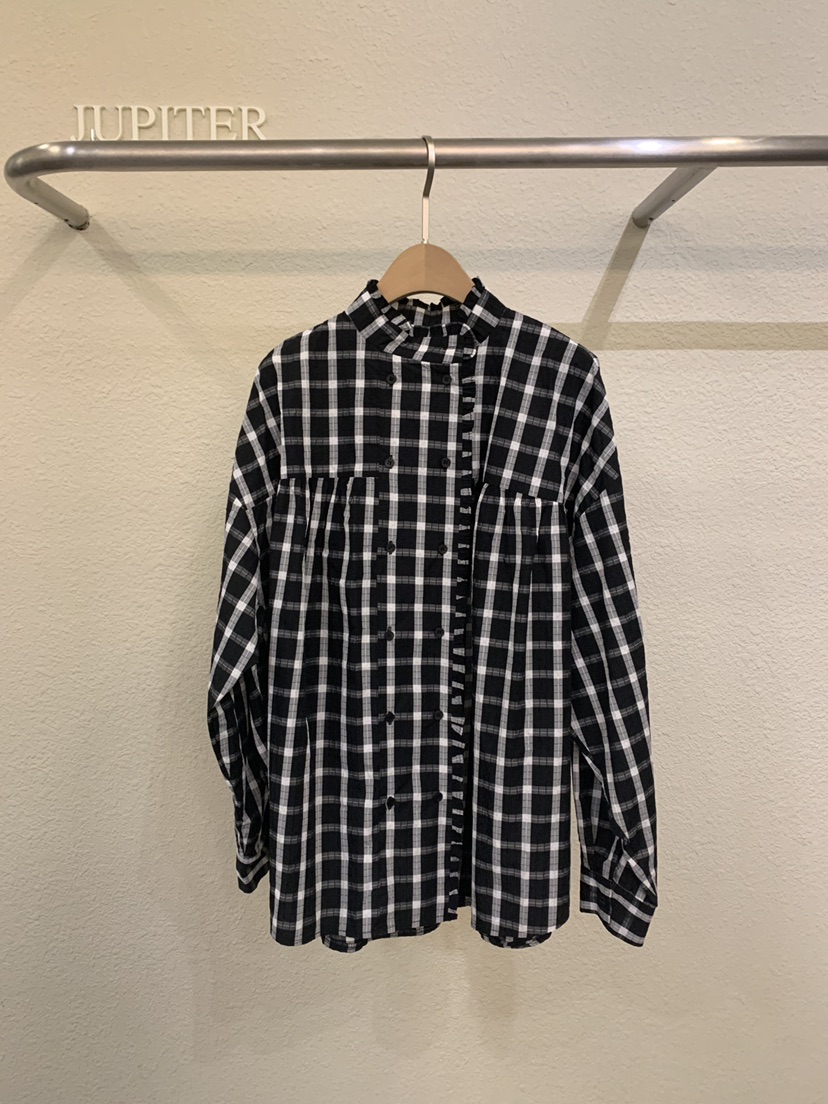 JUPITER韓國直郵女士新款26春夏職業時尚人氣熱賣襯衫蕾絲衫JUPITER襯衫/蕾絲衫圖色3黑色